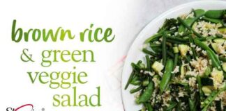 Slimming World Syn-free brown rice and green veggie salad - FREE