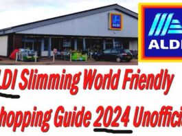 ALDI Slimming World Friendly Shopping Guide 2024 Unofficial
