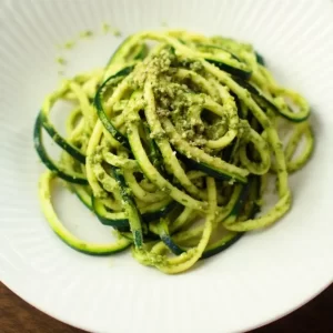 Zucchini Noodles with Avocado Pesto