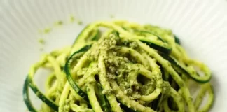 Zucchini Noodles with Avocado Pesto