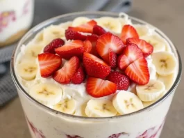 banana strawberry cheesecake salad