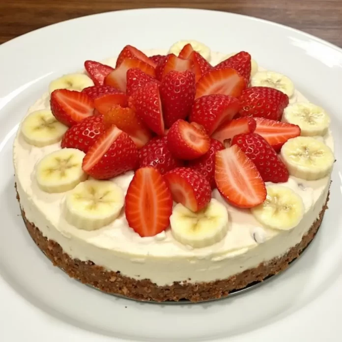 strawberry and banana cheesecake salad