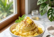 The Creamiest Pineapple Ice Cream (Easy No-Churn Recipe)