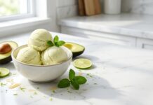 Avocado Lime Ice Cream (Creamy, Refreshing & Healthy Homemade Dessert)