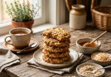 Honey Coconut Oat Cookies (Easy Healthy Homemade Recipe)